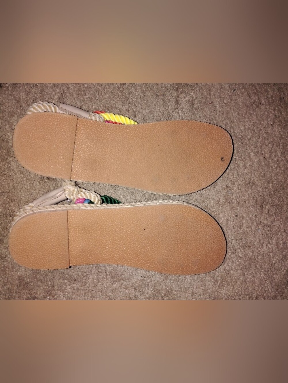 Multicolor Women's Rope Sandals - Picture 2 of 3